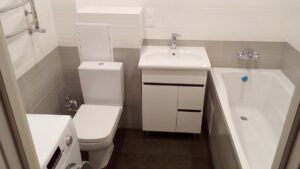 качественный ремонт ванной комнаты и туалета